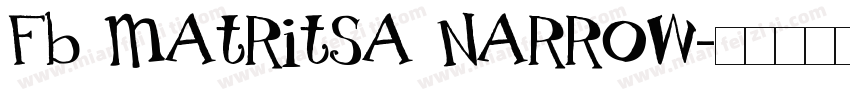 Fb Matritsa Narrow字体转换